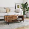 vidaXL Coffee Table Old Wood 90x50x36.5 cm Engineered Wood