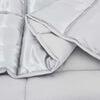 vidaXL Winter Duvet Silver 220 x 155 cm Satin and Microfiber