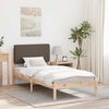 vidaXL Bed Frame with Upholstered Headboard Taupe 75 x 190 cm