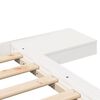 vidaXL Bed Frame White 120 x 200 cm Wood