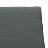 vidaXL Upholstered Headboard Dark Grey 100 cm Solid Pine Wood