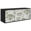 vidaXL Wall-mounted TV Cabinet GOTHA 102 x 33 x 40 cm Black Oak
