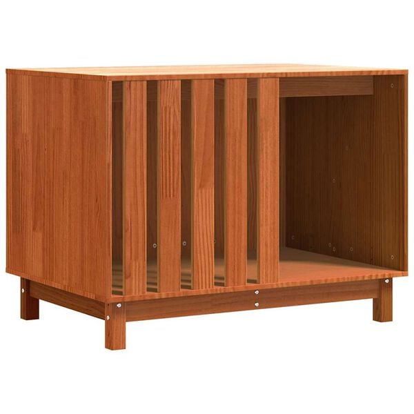 vidaXL Dog House Wax Brown 90 x 60 x 67 cm Solid Pine Wood