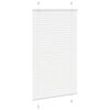 vidaXL Pleated Blind White 70x100 cm Fabric Width 69.4 cm Polyester