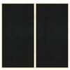 vidaXL Bulletin Board Folding Black 100 x 100 x 1.4 cm Solid pine wood