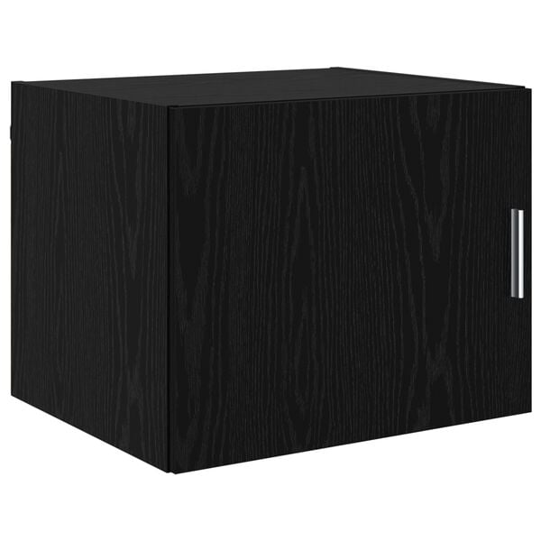 vidaXL Wall Cabinet Black oak 50 x 42.5 x 40 cm Engineered wood