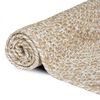 vidaXL Area Rugs Rectangular Natural and White 60 x 400 cm Jute