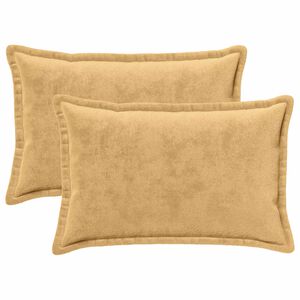 vidaXL Cushion Cover 2 pcs HOUTEN Taupe 50 x 80 cm Flannel