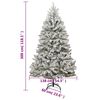 vidaXL Artificial Hinged Christmas Tree 300 LEDs & Ball Set 300 cm