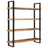 vidaXL 4-Tier Bookcase 160x40x180 cm Rough Mango Wood