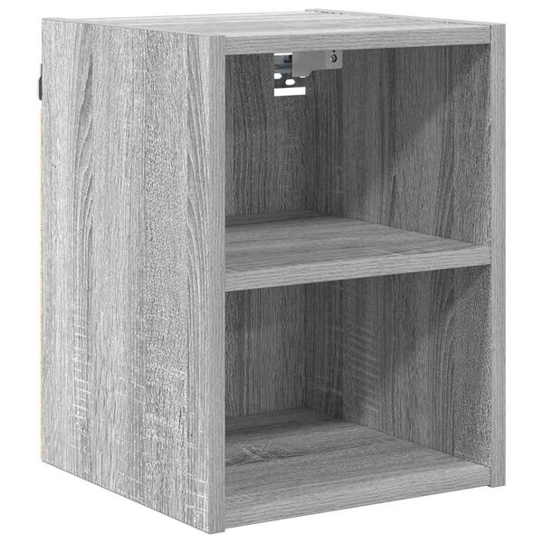 vidaXL Hanging Cabinet Grey Sonoma 30 x 29.5 x 40 cm Engineered Wood