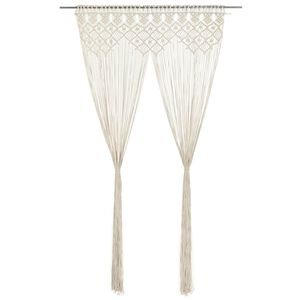 vidaXL Macrame Curtain 140x240 cm Cotton
