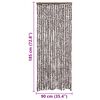 vidaXL Insect Curtain Brown and White 56x185 cm Chenille