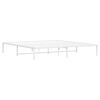 vidaXL Metal Bed Frame without Mattress White 193x203cm