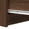 vidaXL Sideboard with Drawers Brown Oak 37.5x35x99 cm Engineered Wood