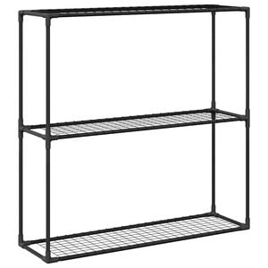 vidaXL 3-Tier Plant Stand Black 100 x 32 x 102 cm Steel