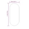 vidaXL Wall Mirror Gold 70x30 cm Oval