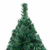 vidaXL Artificial Pre-lit Christmas Tree with Ball Set Green 120 cm PVC