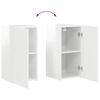 vidaXL TV Cabinet Set 6 pcs High Gloss White Engineered Wood
