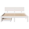 vidaXL Bed Frame with Drawers without Mattress White 135x190 cm Double