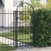 vidaXL Fence Gate Grey 102 x 200 cm Steel