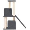 vidaXL Cat Tree with Sisal Scratching Posts Dark Grey 82 cm
