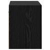 vidaXL TV Wall Cabinet Black Oak 40.5 x 30 x 40 cm Engineered Wood