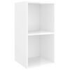 vidaXL 3 Piece TV Cabinet Set High Gloss White Engineered Wood