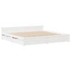 vidaXL Bed Frame without Mattress White 140x190 cm Solid Wood Pine