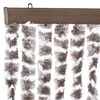 vidaXL Insect Curtain Taupe and White 100x220 cm Chenille