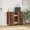 vidaXL LED Sideboard Old Wood 90 x 32 x 75 cm Engineered Wood