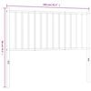 vidaXL Metal Replace Headboard Black 100 cm