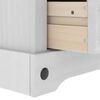 vidaXL Bedside Table with Drawer White 53 x 39 x 47 cm Solid Pine Wood