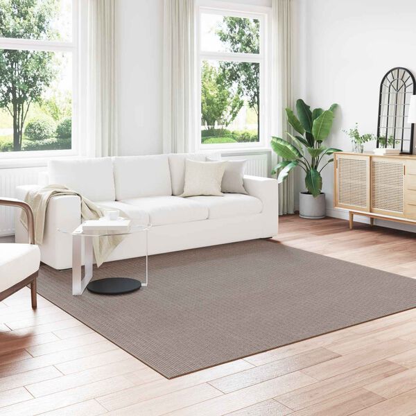 vidaXL Area Rugs Square LUGO Taupe 240 x 240 cm Polyester