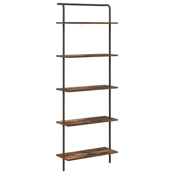vidaXL Bookshelf Smoked Oak 60 x 24 x 168 cm Engineered wood