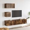 vidaXL 4 Piece TV Cabinet Set Smoked Oak Engineered Wood