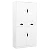 vidaXL Office Cabinet White 90x40x180 cm Steel