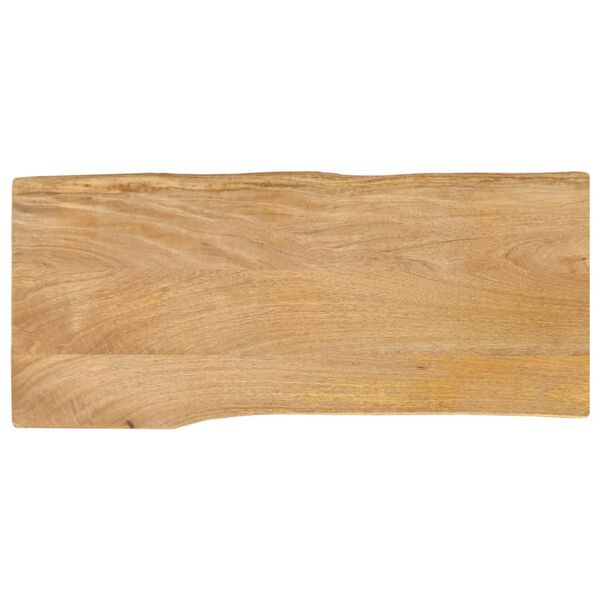 vidaXL Table Top 80x40x2.5 cm Live Edge Solid Wood Mango