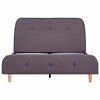 vidaXL Bed Frame without Mattress Taupe Fabric 120x190 cm Small Double