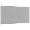 vidaXL Kitchen Backsplash Light grey 80 x 40 cm Tempered Glass