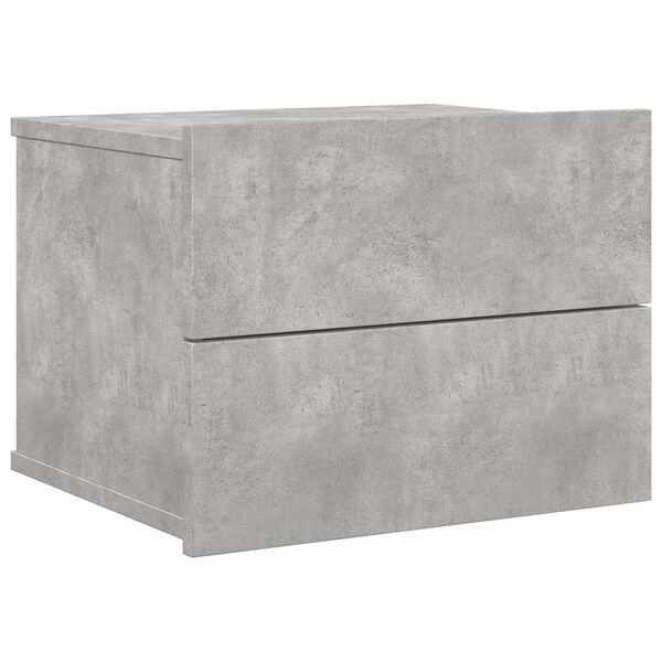 vidaXL Bedside Cabinet Concrete Grey 40x30x30 cm Engineered Wood