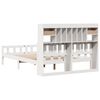 vidaXL Bookcase Bed without Mattress White 150x200 cm King Size Solid Wood Pine