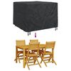 vidaXL Furniture Cover Plain Black 125 x 125 x 74 cm Fabric