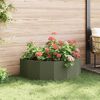 vidaXL Planter Olive Green 120 x 60 x 35 cm Steel