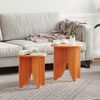 vidaXL Coffee Table 2 pcs Wax Brown
