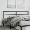 vidaXL Metal Replace Headboard Black 180 cm