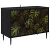 vidaXL TV Cabinet ELBURG 69 x 33 x 50.5 cm Black Oak Engineered Wood