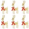 vidaXL Christmas Reindeer 6 pcs 240 LEDs Warm White