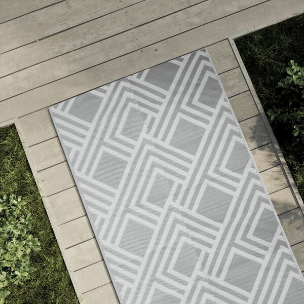 vidaXL Outdoor Carpet ARAKIL Grey 80x250 cm PP