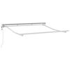 vidaXL Awning Frame White 2.5 x 2 m Powder-coated steel and aluminium